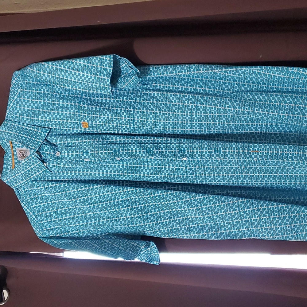 Cinch short sleeve button down